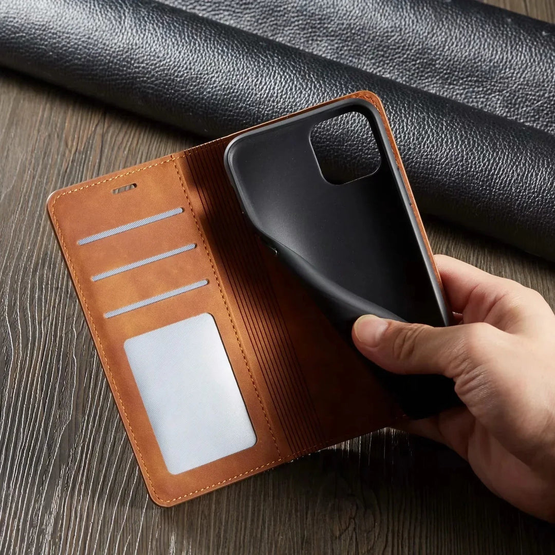 Lyxigt magnetiskt skal för iPhone med starkt skydd