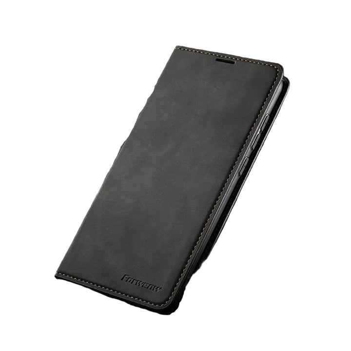 Magnetiskt iPhone-skal i premiumläder för herr och dam