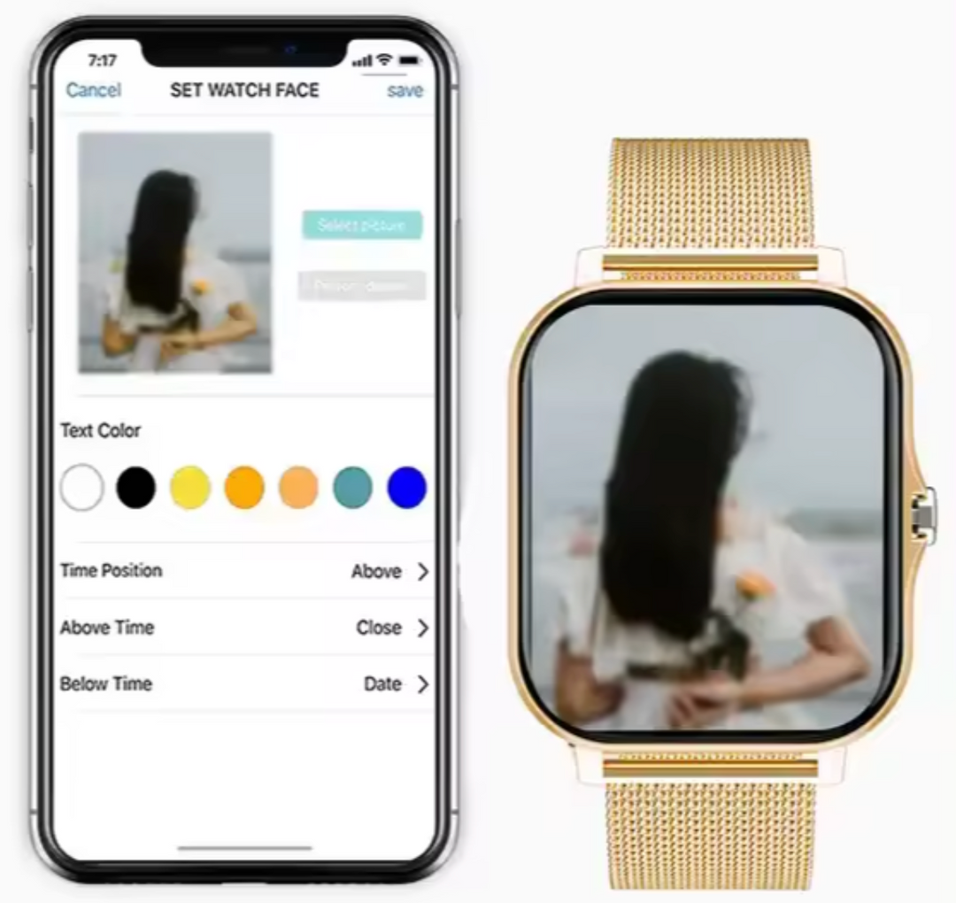 Smartwatch för kvinnor - Hälso- och aktivitetstracker