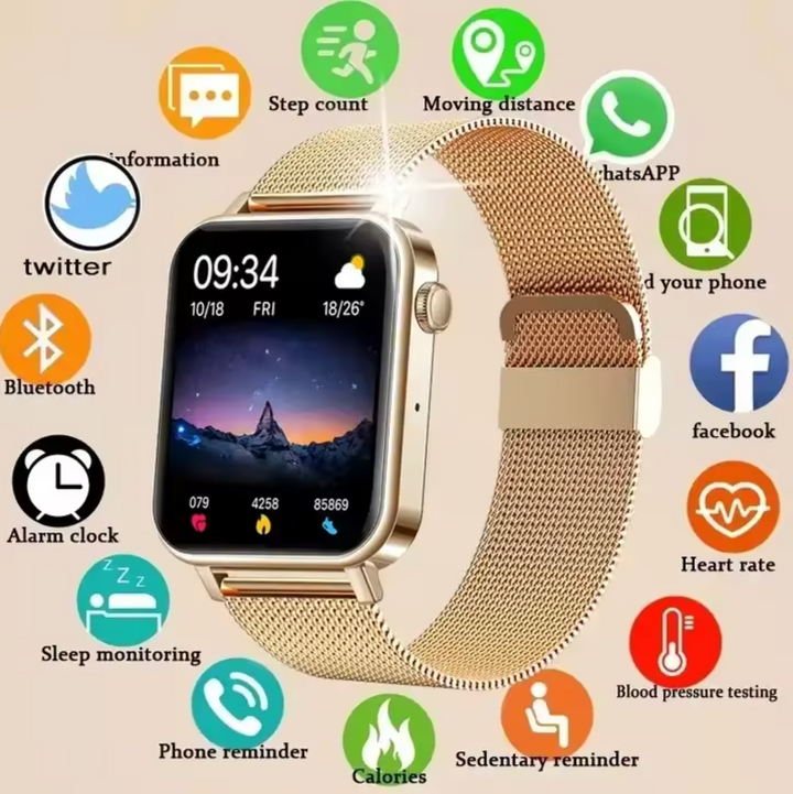 Smartwatch för kvinnor - Hälso- och aktivitetstracker