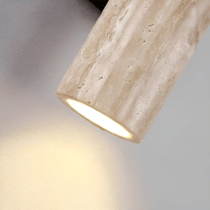 Vägglampa | Elegant belysning | Design i travertin