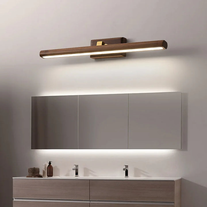 Vägglampa | Svart valnöt | LED-belysning