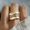 Ring - Elegant smycke i silver och guld