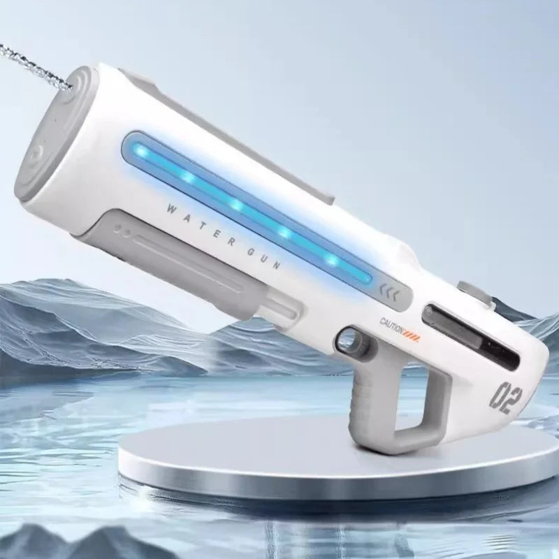 Kraftfull vattenpistol med LED - Vit eller grå