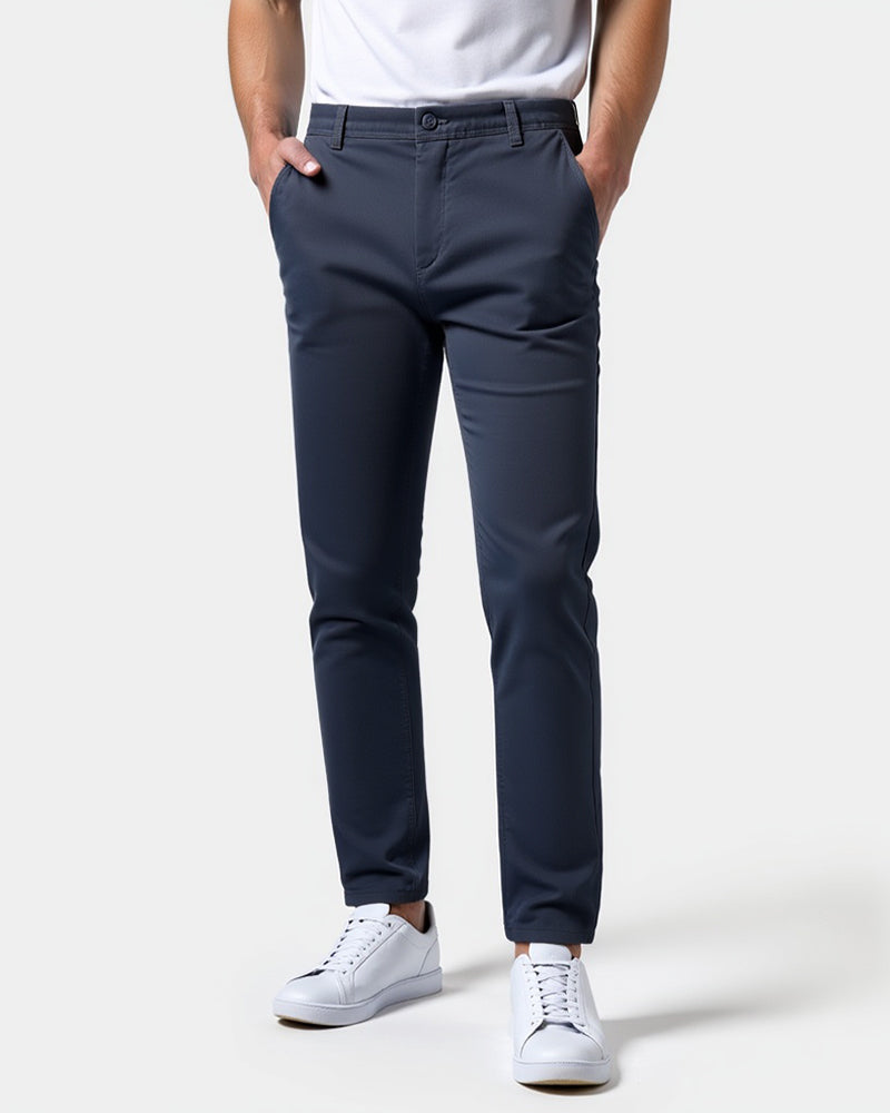 Slim fit-chinos för herr för vardagen och kontoret