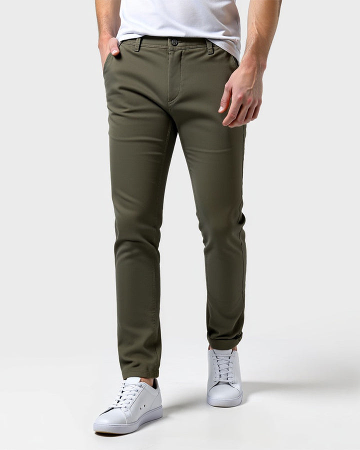 Slim fit-chinos för herr för vardagen och kontoret