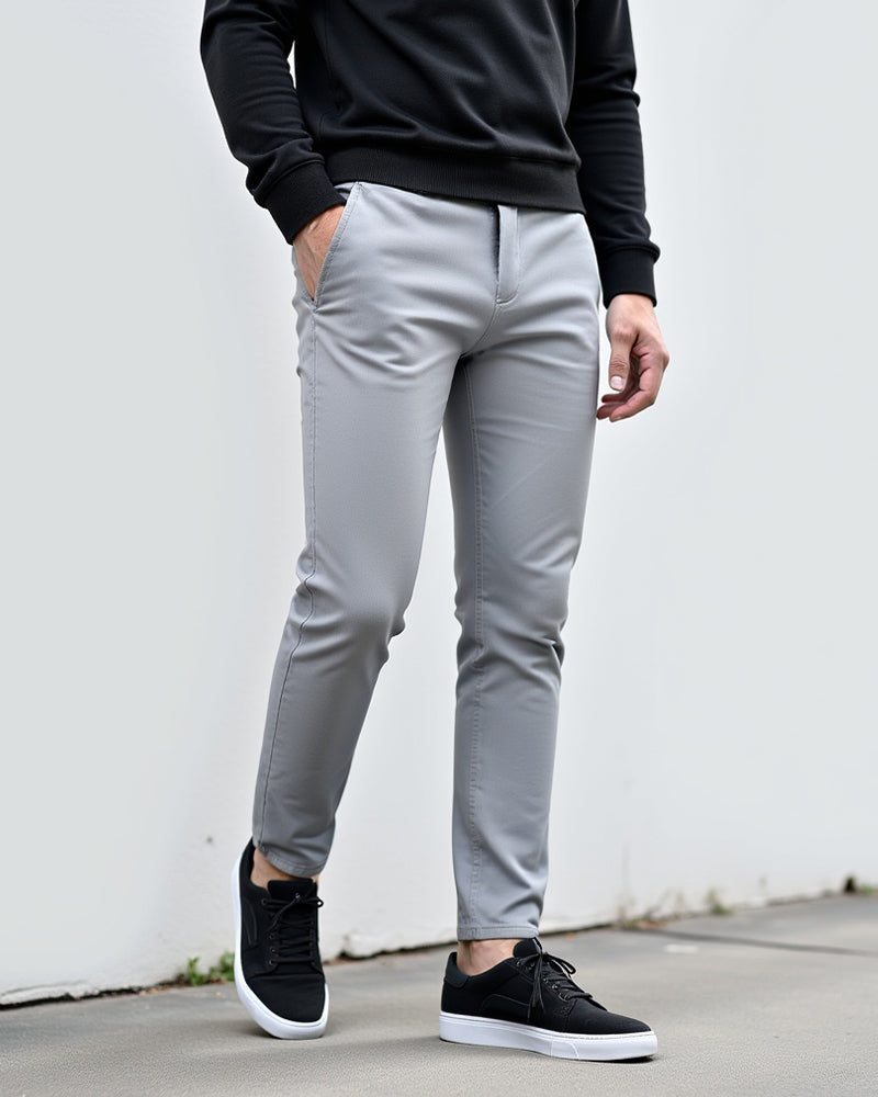 Slim fit-chinos för herr för vardagen och kontoret