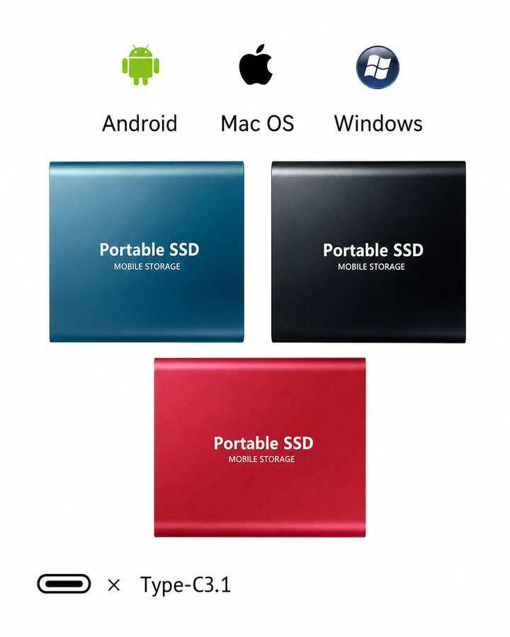 Kompakt 128 TB SSD för stora datamängder