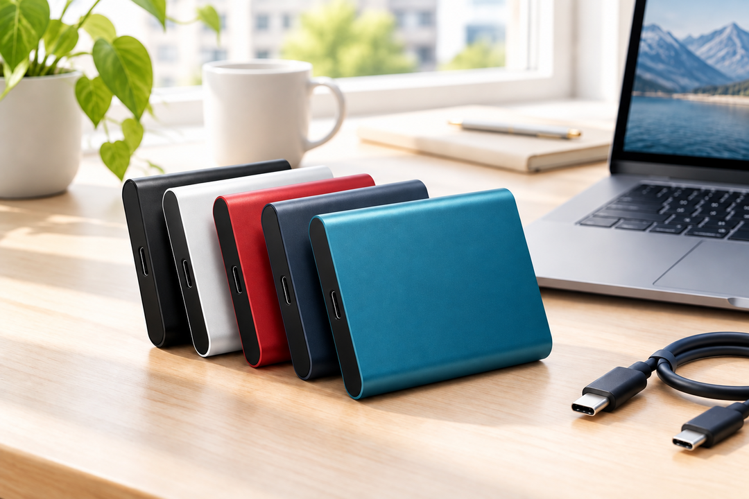 Extern SSD 128 TB med USB-C och USB 3.1