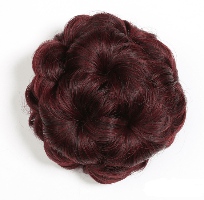 Blomformad hårklämma med extensions – Fiora