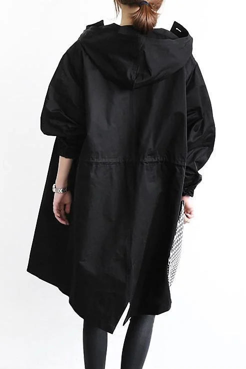 Maris Vannavstøtende Oversized Halvlengde Trenchcoat