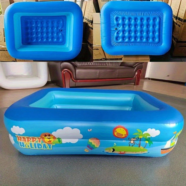 Uppblåsbar barnpool Ocean Splash – Tjock PVC för trädgårdsroligheter