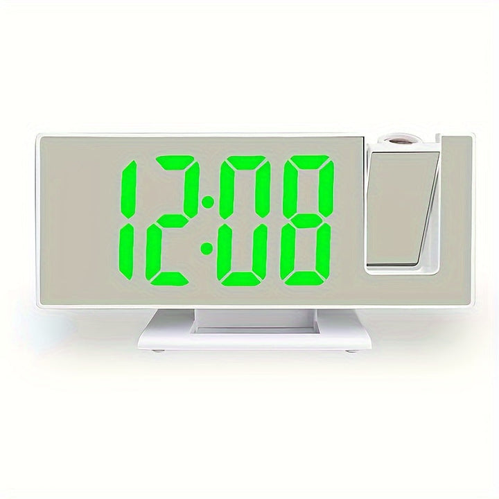 Digital projektionsväckarklocka med stor LED-display och multifunktionell alarmfunktion