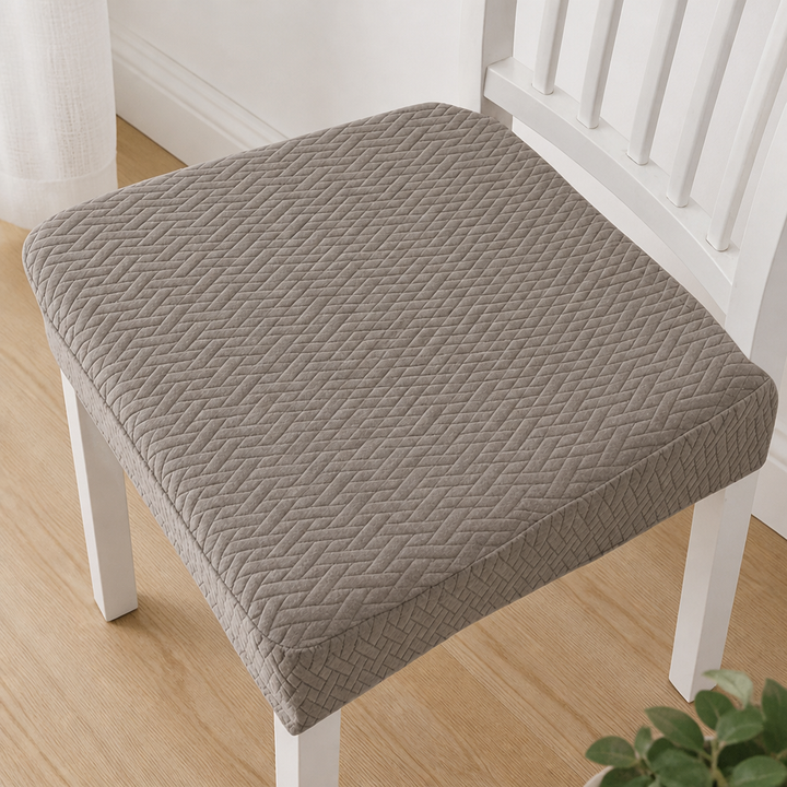 Vattentäta elastiska vävda stolsöverdrag, halkfri jacquard av polyester