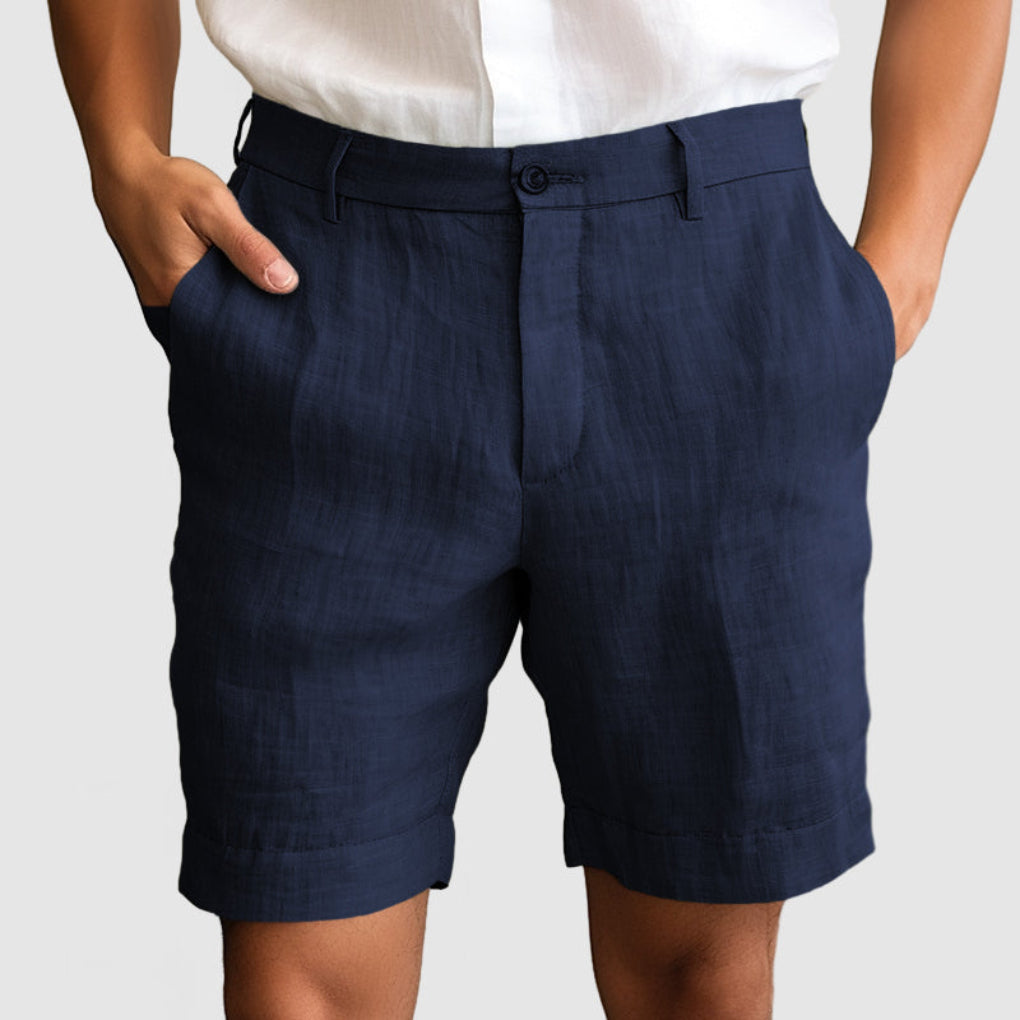 Herrshorts i blødt stof og let sommerstof til hverdagsbrug