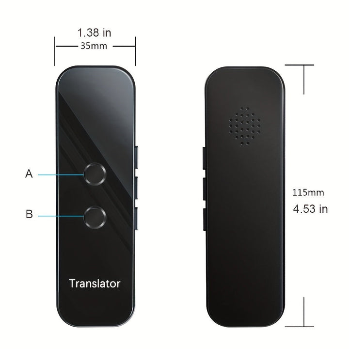 Bärbar tvåvägsöversättare – USB-laddningsbar med inbyggt Wi-Fi