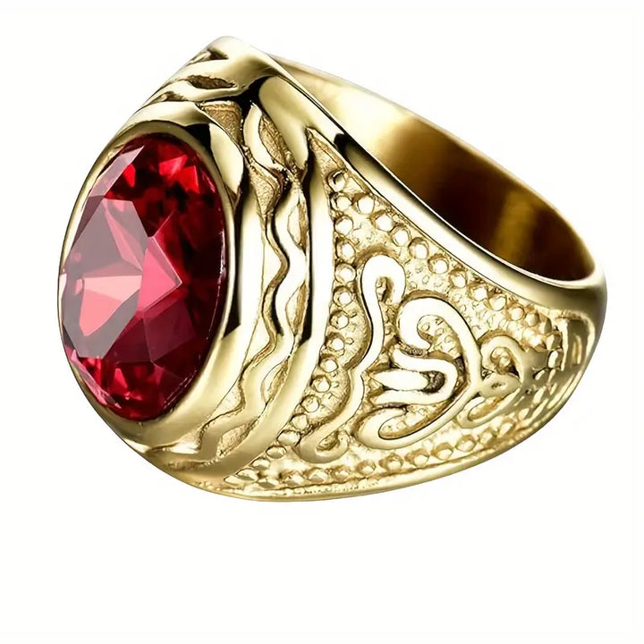 Elegant guldring med förfinade detaljer