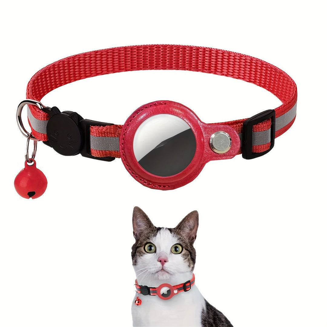Reflekterande halsband för katter – Säkerhetsspänne och bjällra för ökad synlighet