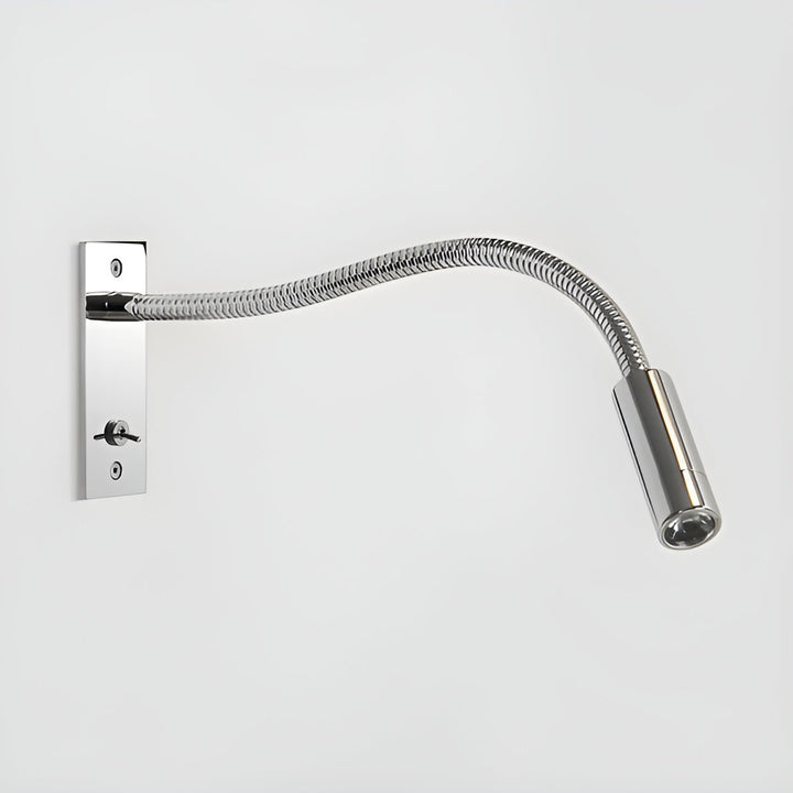 Flexibel vägglampa med svanhals – justerbar modern läslampa för säng och soffa