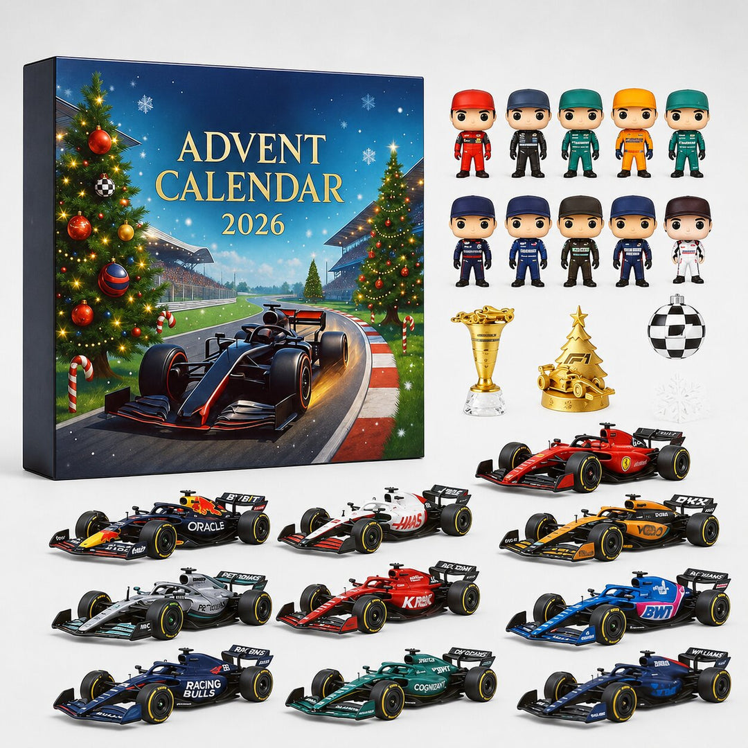 Racerbilsadventskalender 2026 med 24 motorsportöverraskningar