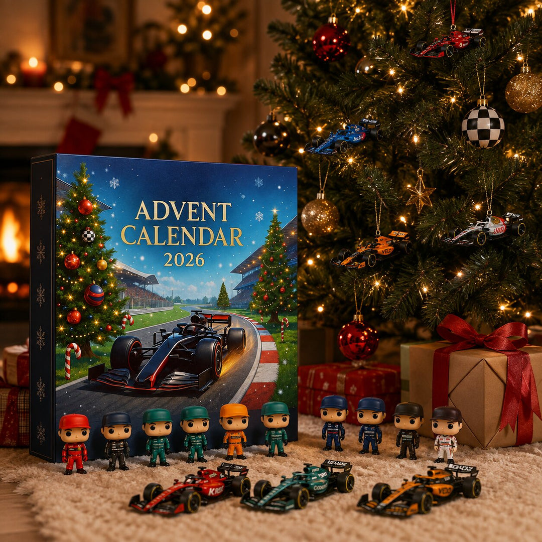 Racerbilsadventskalender 2026 med 24 motorsportöverraskningar