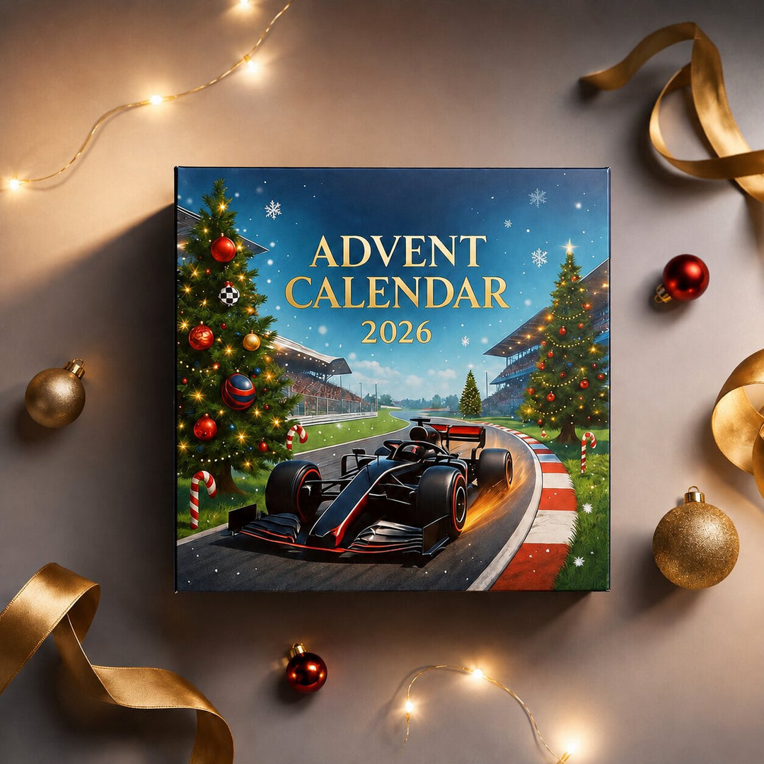Racerbilsadventskalender 2026 med 24 motorsportöverraskningar
