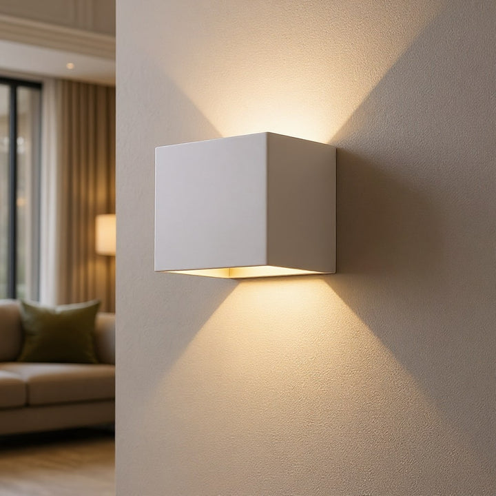 Trådlös vägglampa för inomhus- och utomhusbruk | LED-lampa med batteri och sensor | GlowCube