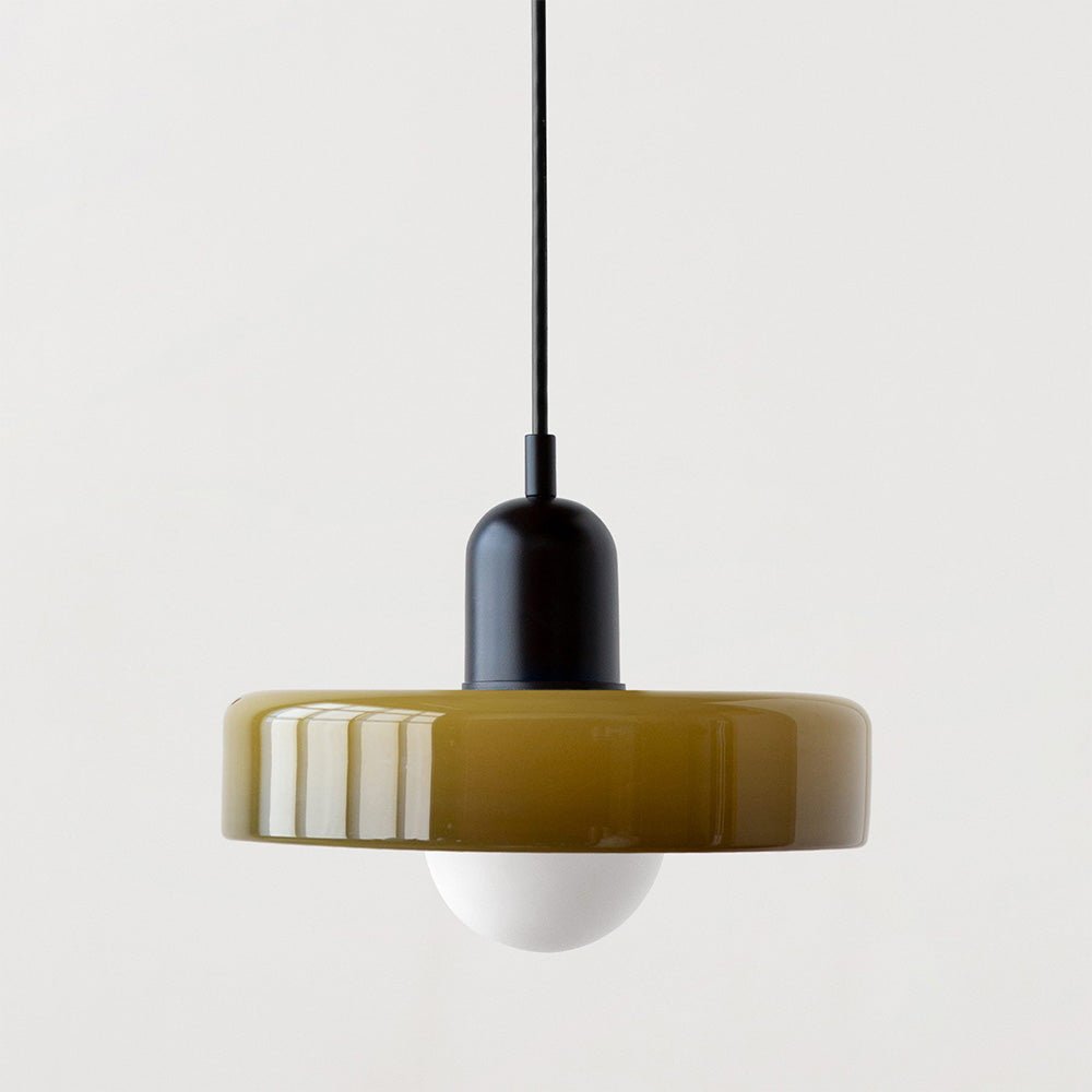 Geometrisk Bauhaus-taklampa i glas