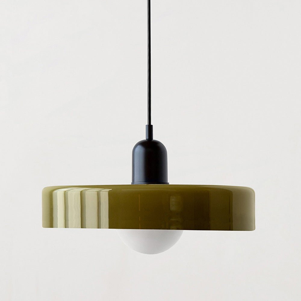 Geometrisk Bauhaus-taklampa i glas