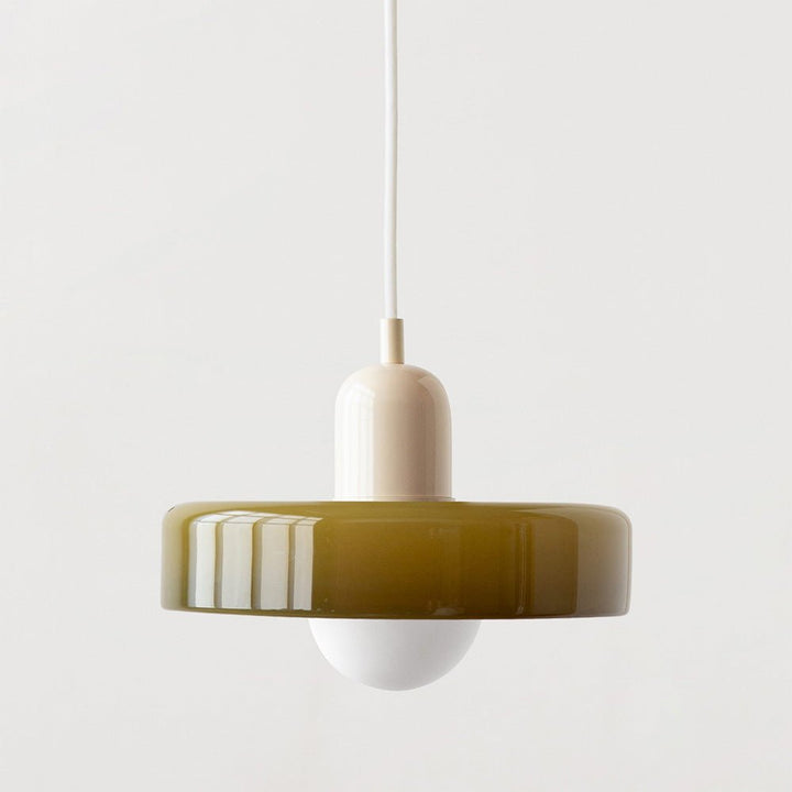 Geometrisk Bauhaus-taklampa i glas