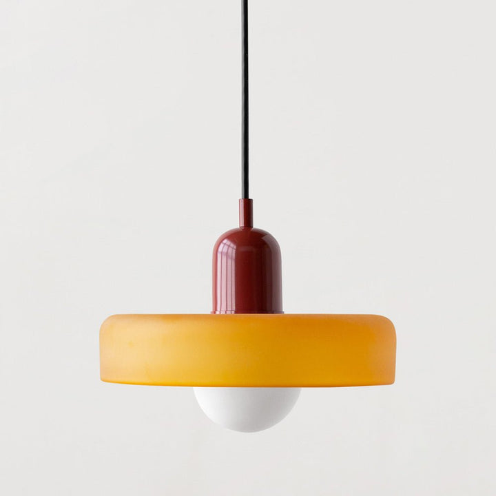 Geometrisk Bauhaus-taklampa i glas