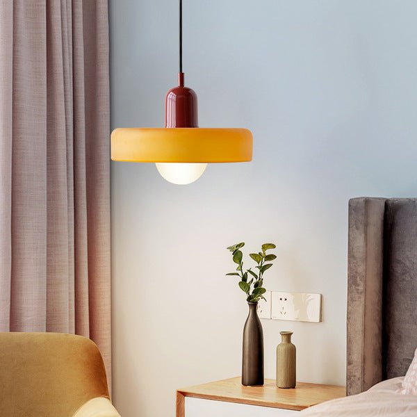 Geometrisk Bauhaus-taklampa i glas