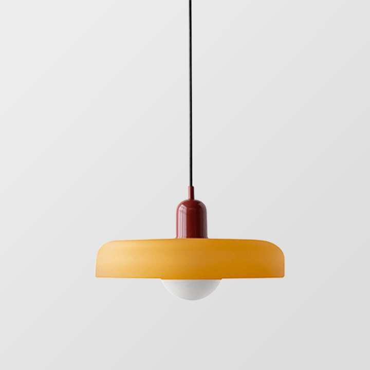 Geometrisk Bauhaus-taklampa i glas