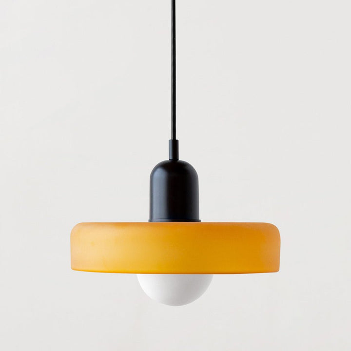 Geometrisk Bauhaus-taklampa i glas