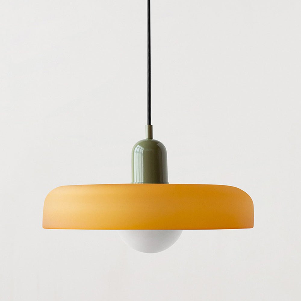 Geometrisk Bauhaus-taklampa i glas