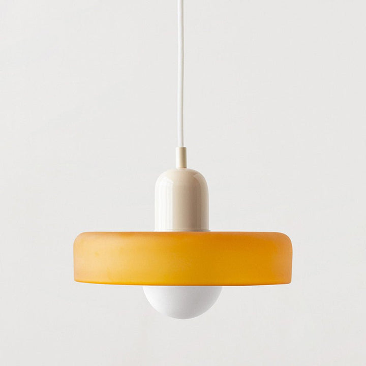 Geometrisk Bauhaus-taklampa i glas