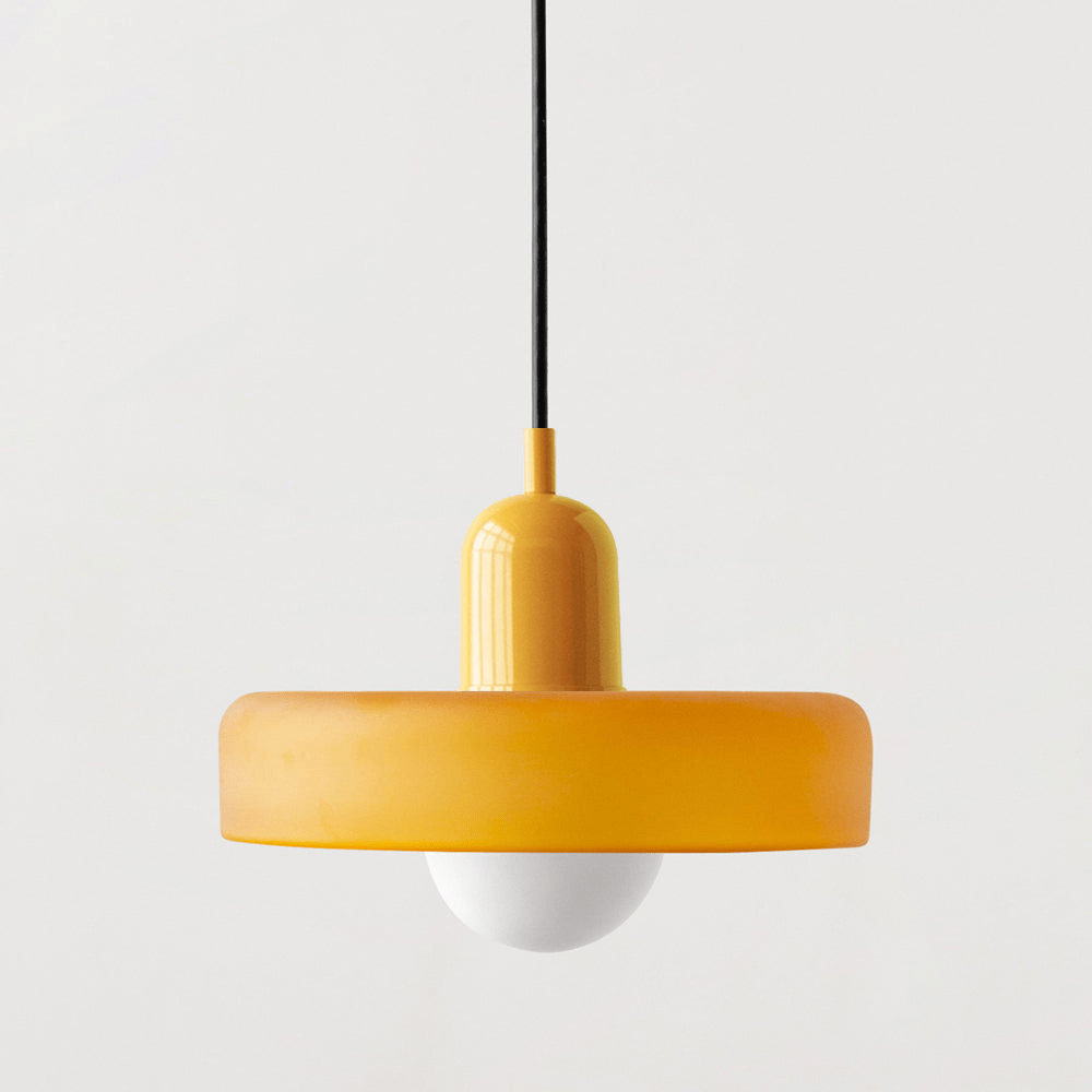Geometrisk Bauhaus-taklampa i glas