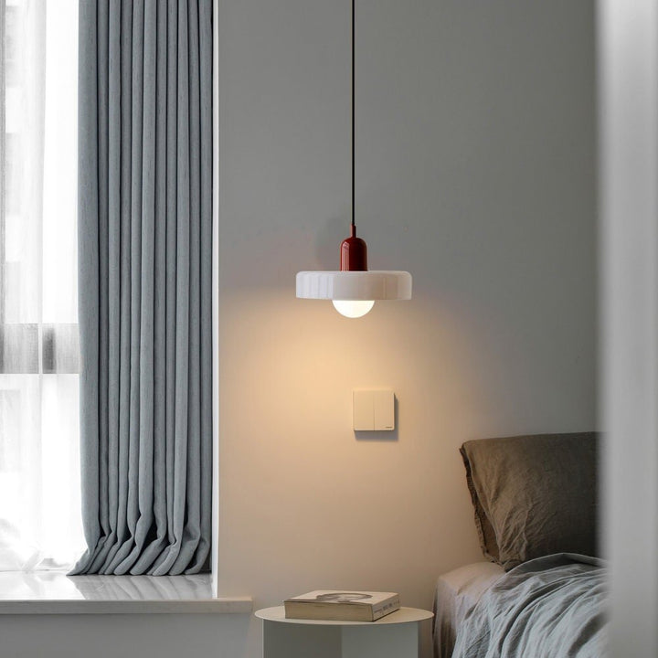 Geometrisk Bauhaus-taklampa i glas