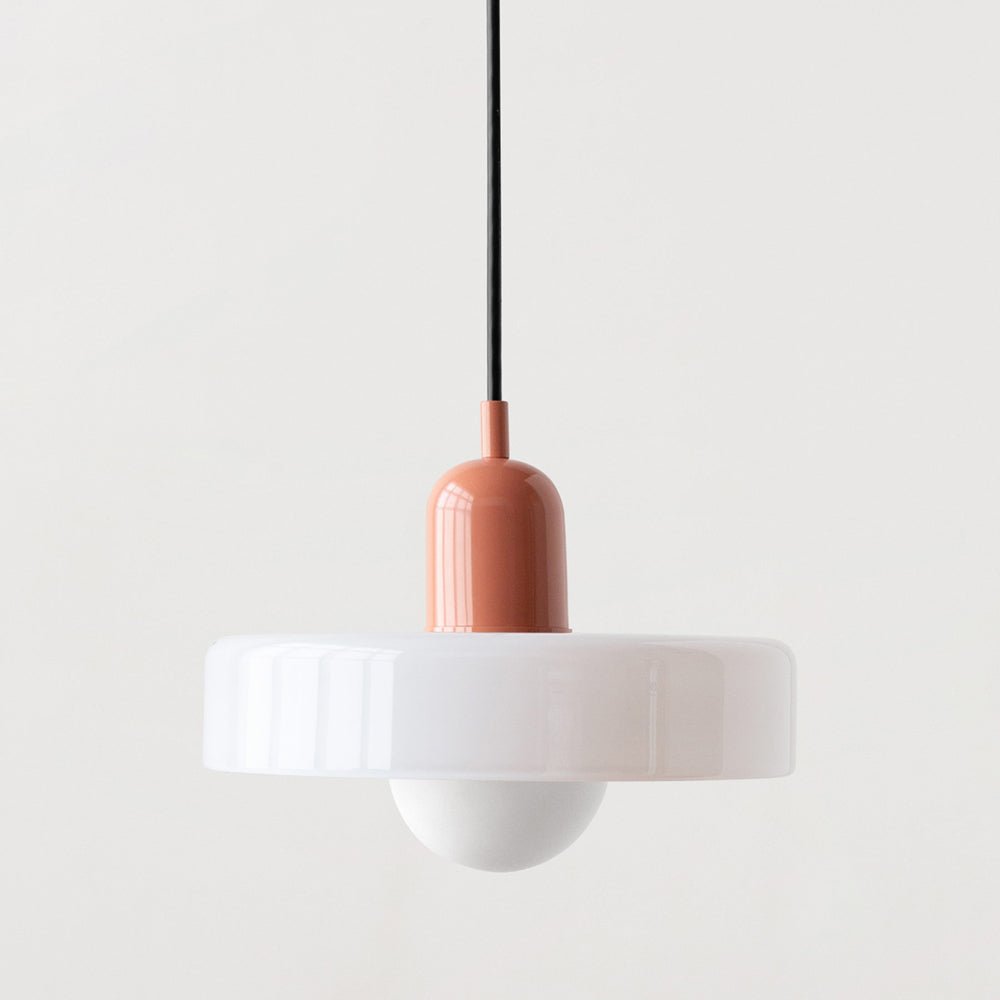 Geometrisk Bauhaus-taklampa i glas