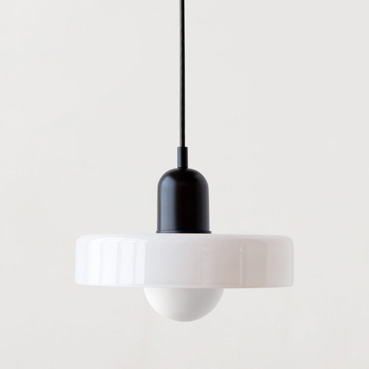 Geometrisk Bauhaus-taklampa i glas