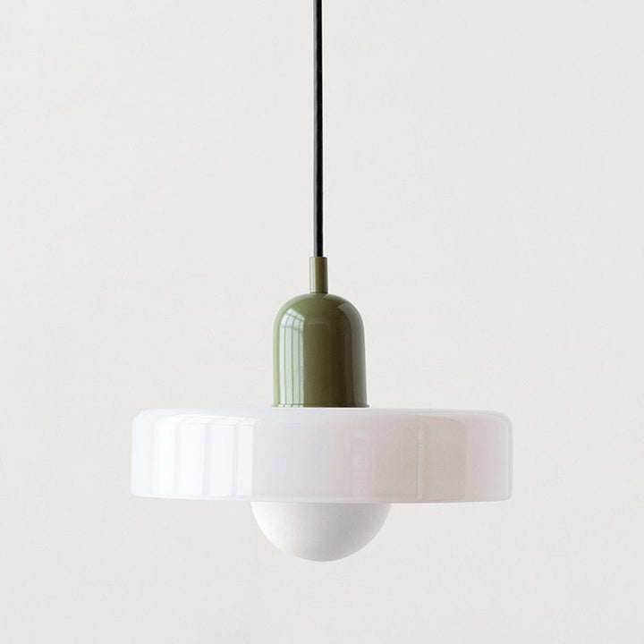 Geometrisk Bauhaus-taklampa i glas