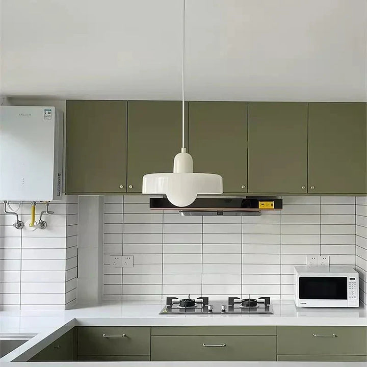 Geometrisk Bauhaus-taklampa i glas