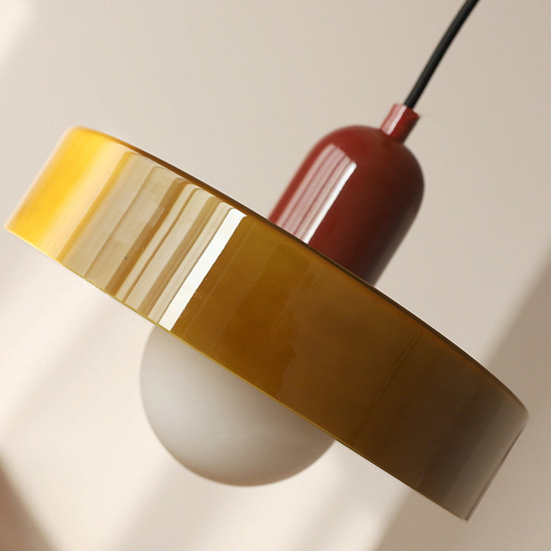 Geometrisk Bauhaus-taklampa i glas