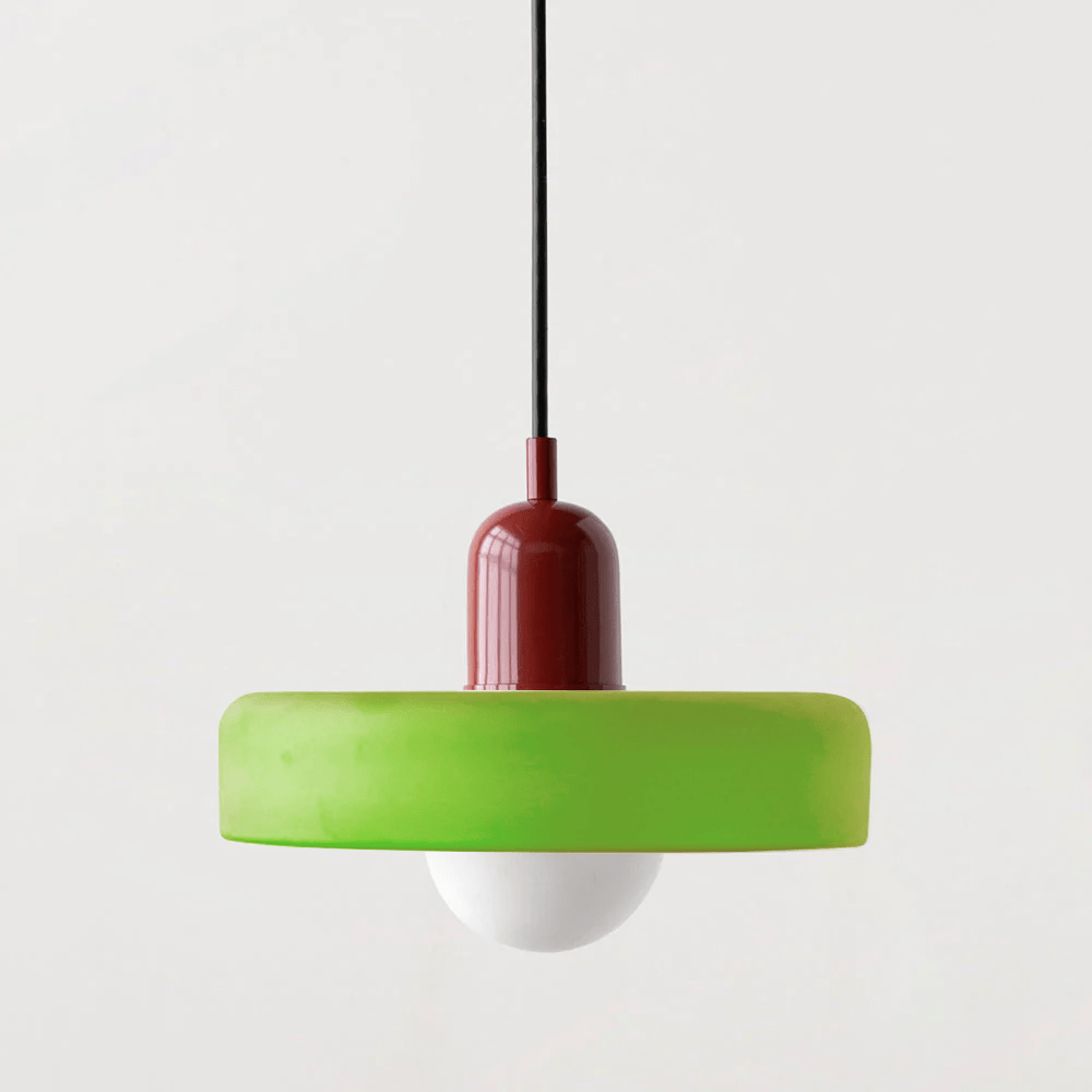 Geometrisk Bauhaus-taklampa i glas