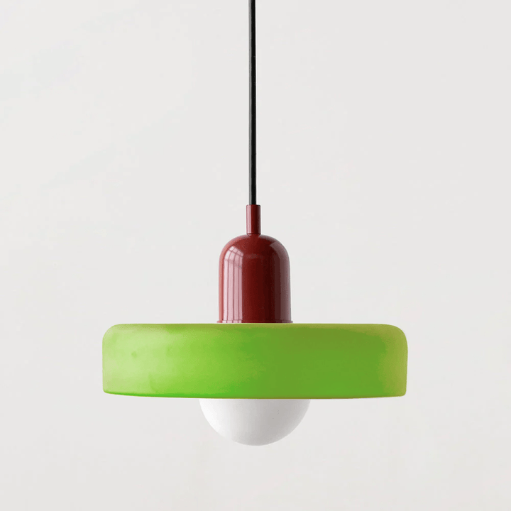 Geometrisk Bauhaus-taklampa i glas
