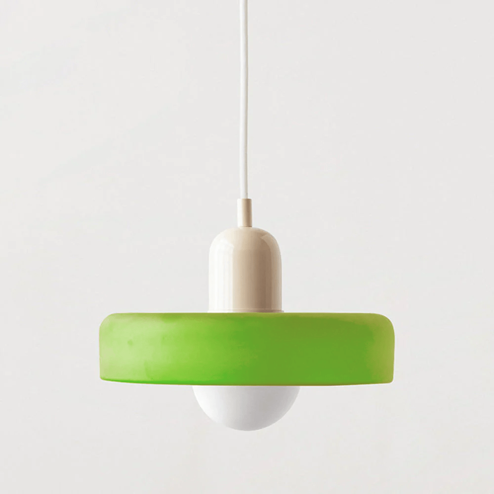 Geometrisk Bauhaus-taklampa i glas