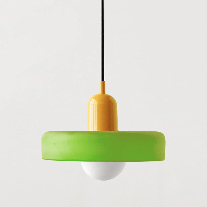 Geometrisk Bauhaus-taklampa i glas