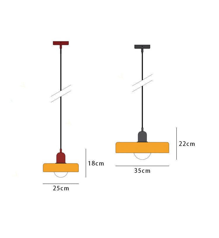 Geometrisk Bauhaus-taklampa i glas