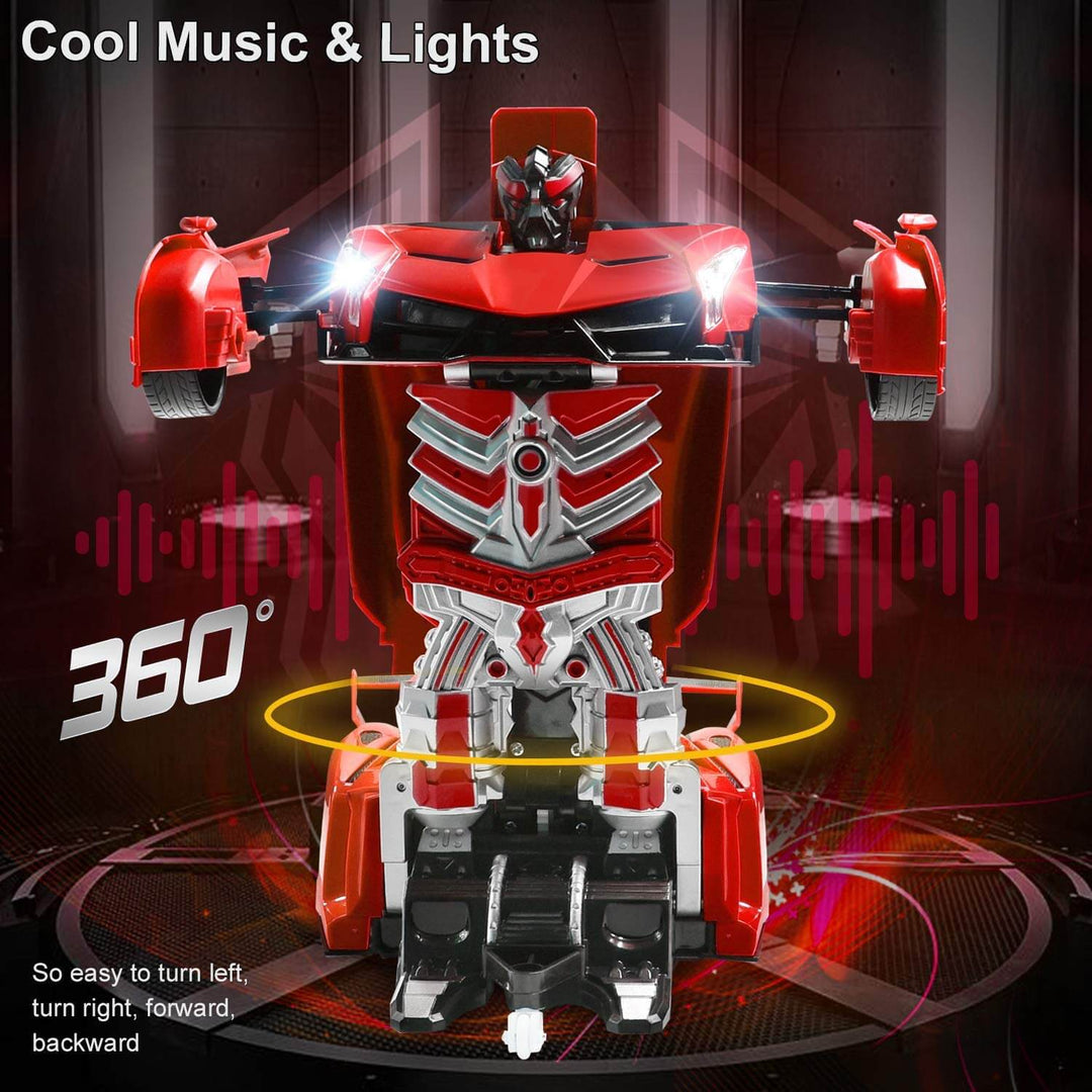 Radiostyrd robotbil, förvandlingsbar leksak