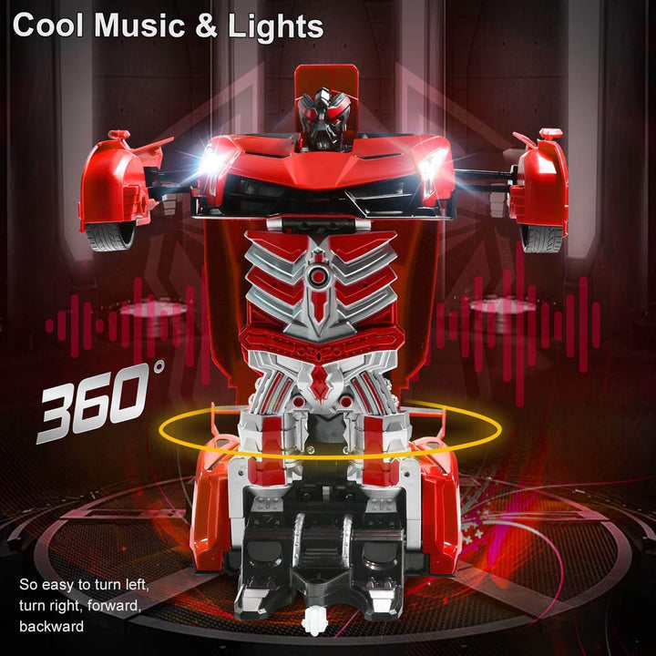 Radiostyrd robotbil, förvandlingsbar leksak